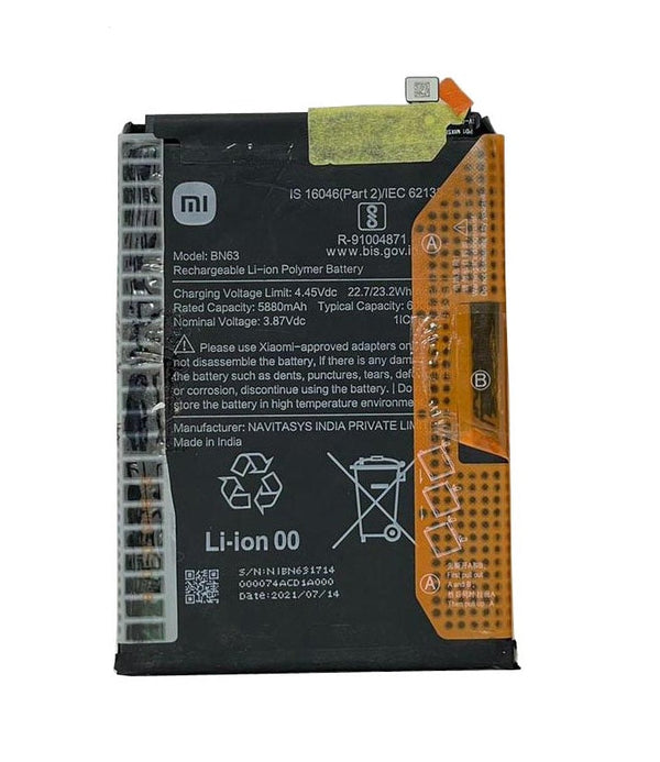 Xiaomi Redmi 10 Prime Battery 6000mAH BN63.