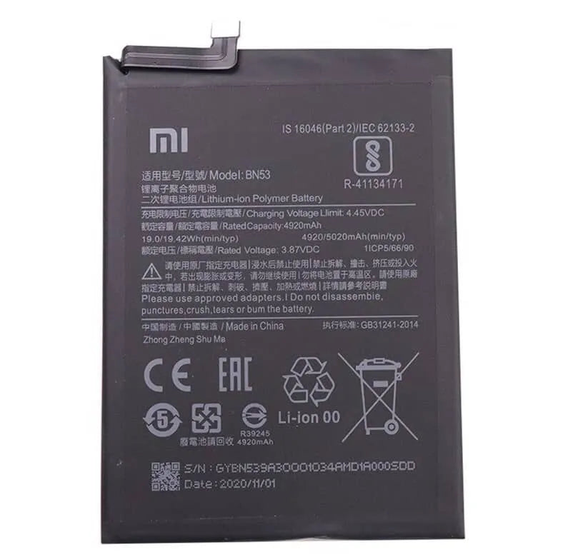 Xiaomi Redmi Note Pro Max BN53 5020 mAh Battery – Fixbhi