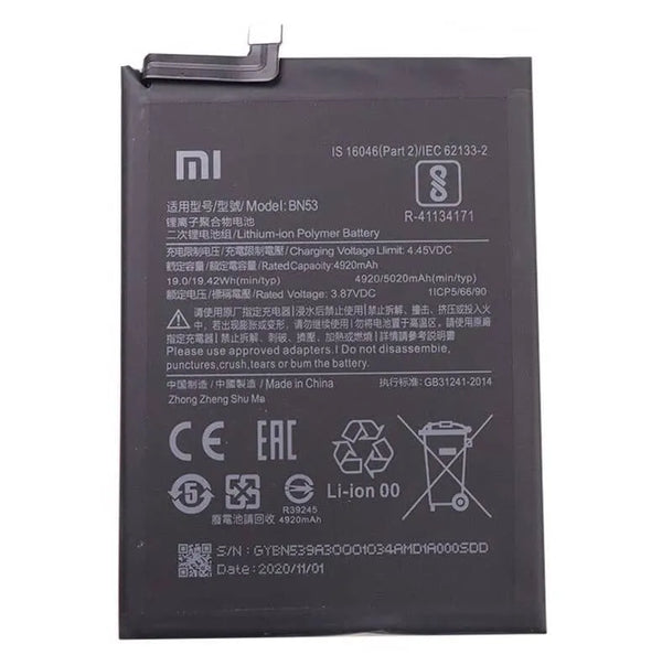 Xiaomi Redmi Note 9 Pro Max BN53 5020 mAh Battery