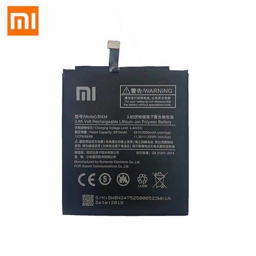 Xiaomi Redmi 5A (BN34) 3000mAh Battery.