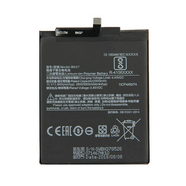 Xiaomi Redmi 6 Battery BN37 3000mAh