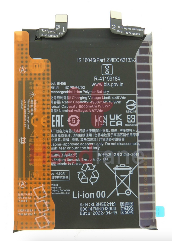 Xiaomi Poco X4 Pro 5080mAH BN5E Battery.